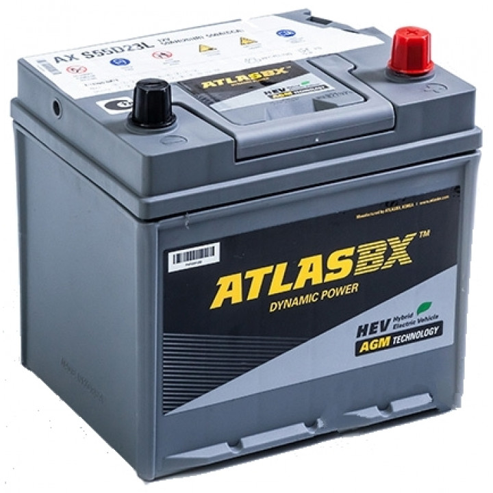ATLAS AGM AX 55Ач EN550А о.п. (230х175х220. B01)
