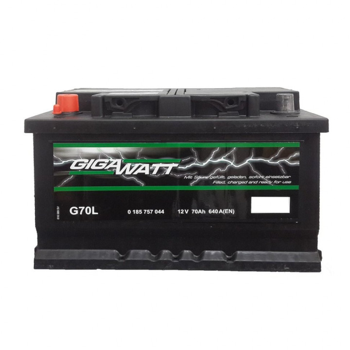 GIGAWATT 70Ач EN640А о.п. (278х175х175. B13)