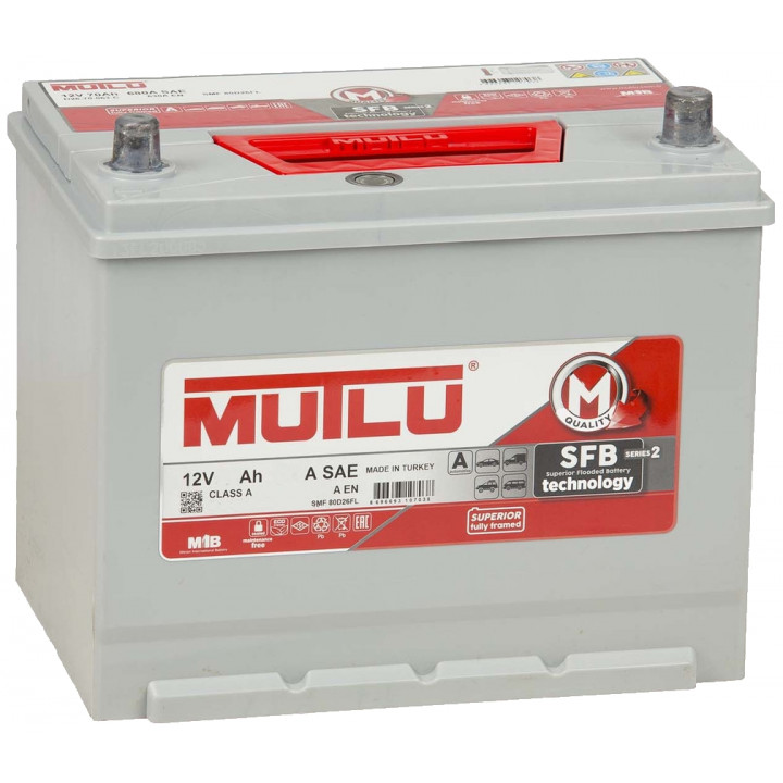 MUTLU 70Ач EN630А о.п. (260х173х225. B01)