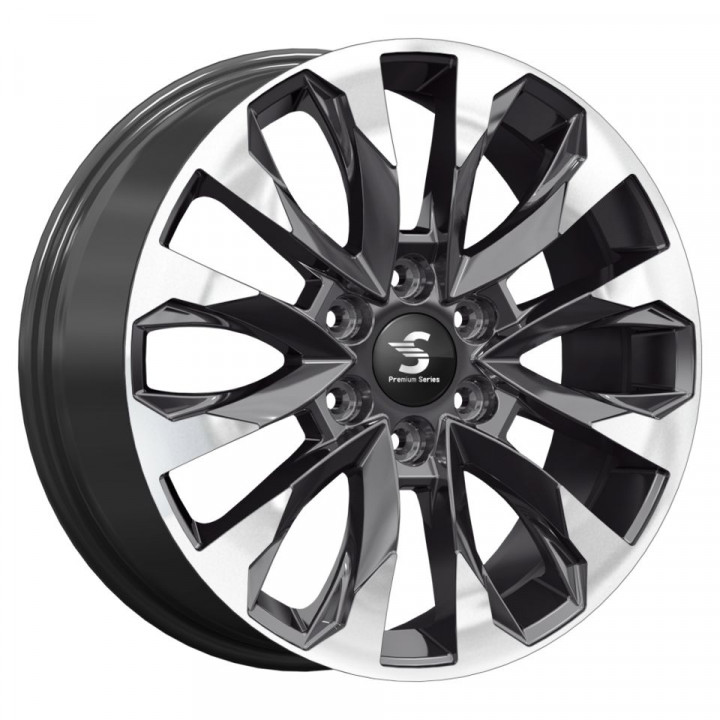 КиК КР007 (20_Haval H9) 8,0R20 6*139,7 ET42 d75,1 Diamond Black Gris [82169]