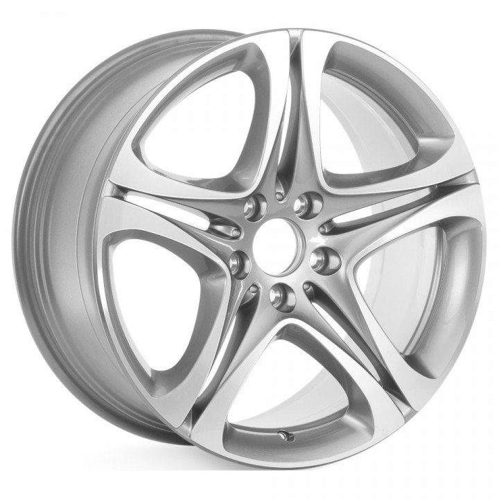 Original BMW 5.6.7 series St. 376 9.0R19 5*120 ET44 d72.6 Glossy Silver-Polished [36116794693]
