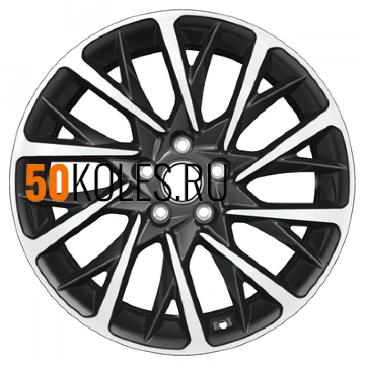 7.5x18/5x114.3 ET50.5 D67.1 KHW1804 (Sonata) Black-FP