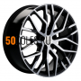 8.5x20/5x112 ET33 D66.5 KHW2005 (Touareg) Black-FP