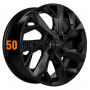 5.5x14/4x100 ET43 D67.1 KHW1402 (Solaris/Logan/Rio) Black Khomen Wheels