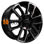 5.5x14/4x100 ET46 D54.1 KHW1406 (Alsvin/Getz/i20) Black-FP Khomen Wheels