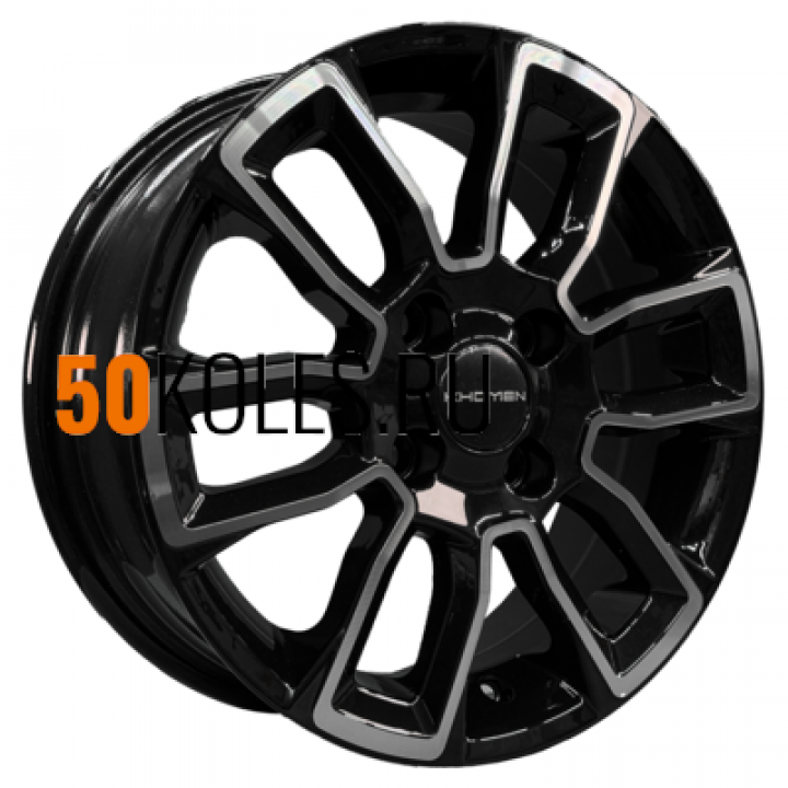 5.5x14/4x98 ET35 D58.5 KHW1406 (Lada Granta) Black-FP Khomen Wheels