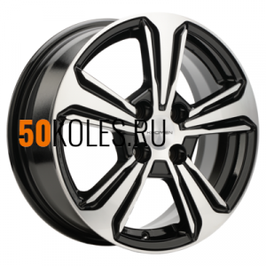 6x15/4x100 ET45 D56,6 KHW1502 (Nexia) Black-FP Khomen Wheels