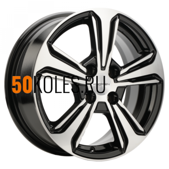 6x15/4x100 ET45 D56,6 KHW1502 (Nexia) Black-FP Khomen Wheels