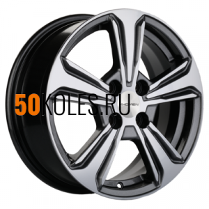 6x15/4x100 ET45 D56.6 KHW1502 (Nexia) Gray-FP Khomen Wheels
