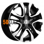 6x15/4x100 ET39 D56.6 KHW1503 (Cobalt) Black-FP Khomen Wheels