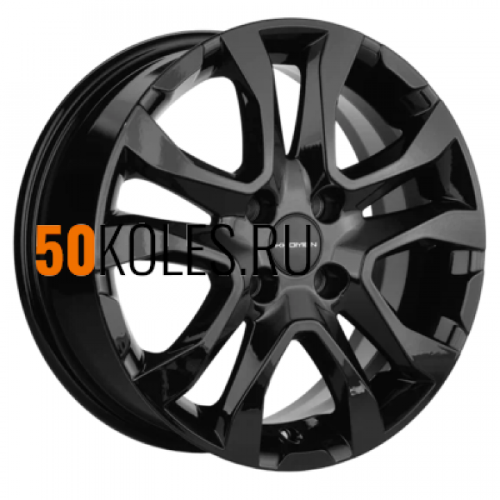 6x15/4x100 ET40 D60,1 KHW1503 (Logan/Sandero/Xray) Black Khomen Wheels