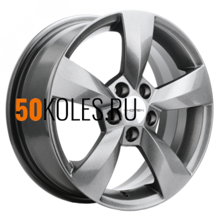 6x15/5x100 ET43 D57,1 KHW1504 (Fabia) Gray Khomen Wheels