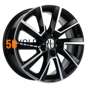 6x15/5x100 ET37 D54,1 KHW1507 (15) Black-FP Khomen Wheels