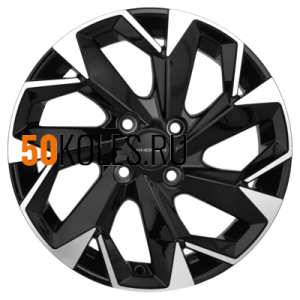 6x15/4x100 ET39 D56.6 KHW1508 (Cobalt) Black-FP Khomen Wheels