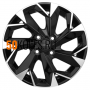 6x15/4x100 ET39 D56.6 KHW1508 (Cobalt) Black-FP Khomen Wheels