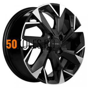 6x15/4x100 ET40 D60.1 KHW1508 (Logan/Sandero) Black-FP Khomen Wheels