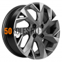 6x15/4x100 ET40 D60,1 KHW1508 (Logan/Sandero) Gray-FP Khomen Wheels