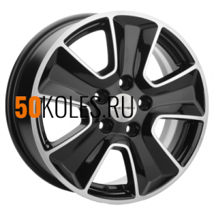 6,5x16/5x114,3 ET43 D67,1 KHW1601 (Huyndai/Kia) Black-FP Khomen Wheels