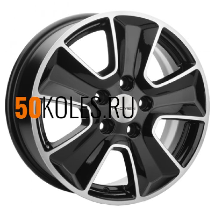 6,5x16/5x114,3 ET43 D67,1 KHW1601 (Huyndai/Kia) Black-FP Khomen Wheels
