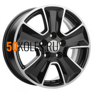 6,5x16/5x114,3 ET46 D67,1 KHW1601 (Mitsubishi) Black-FP Khomen Wheels