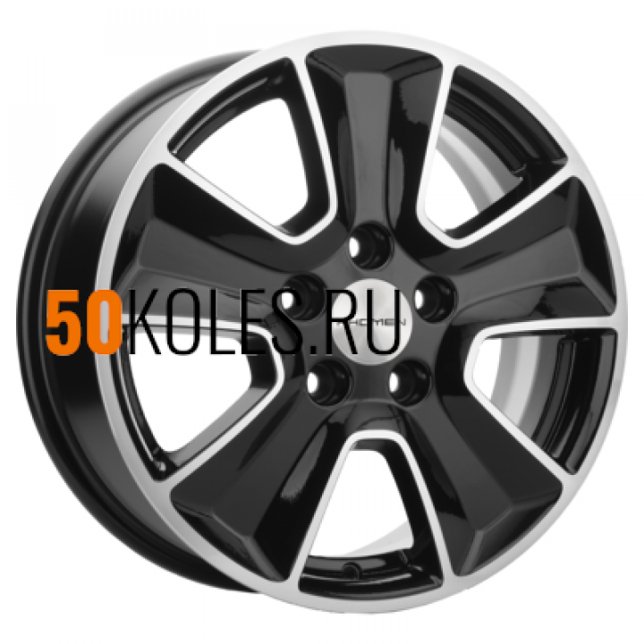 6,5x16/5x114,3 ET46 D67,1 KHW1601 (Mitsubishi) Black-FP Khomen Wheels