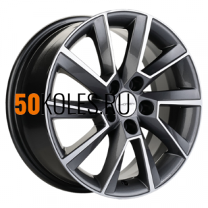 6x16/5x100 ET38 D57.1 KHW1604 (Kamiq/Rapid/Scala) Gray-FP Khomen Wheels