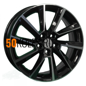 6x16/5x100 ET45 D54,1 KHW1604 (Yaris) Black-FP Khomen Wheels