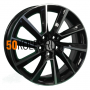 6x16/5x100 ET45 D54,1 KHW1604 (Yaris) Black-FP Khomen Wheels