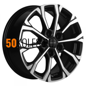 6.5x16/5x112 ET46 D57.1 KHW1605 (Octavia A5/Golf/Jetta) Black-FP Khomen Wheels