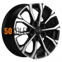 6.5x16/5x112 ET46 D57.1 KHW1605 (Octavia A5/Golf/Jetta) Black-FP Khomen Wheels