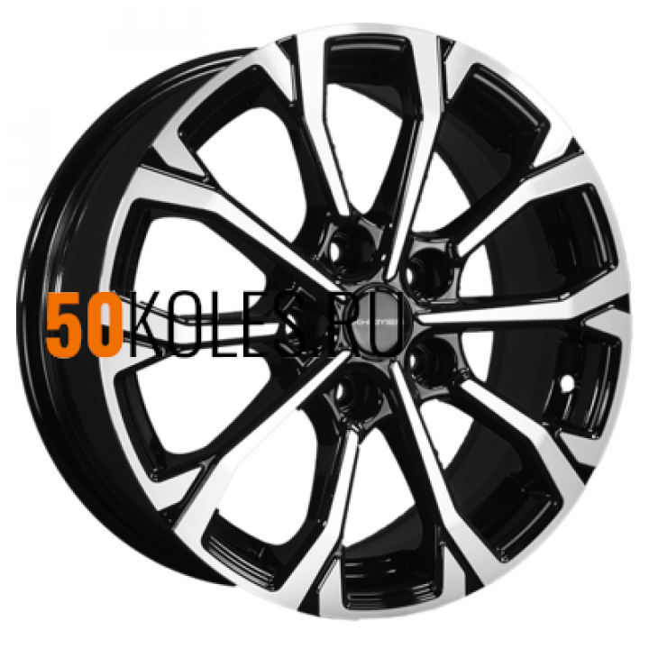 6.5x16/5x114.3 ET45 D60.1 KHW1605 (Toyota/Suzuki) Black-FP Khomen Wheels