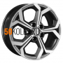 6.5x16/5x114.3 ET43 D67.1 KHW1606 (Huyndai/Kia) Gray-FP Khomen Wheels