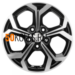 6.5x16/5x114.3 ET46 D67.1 KHW1606 (Mitsubishi) Black-FP Khomen Wheels
