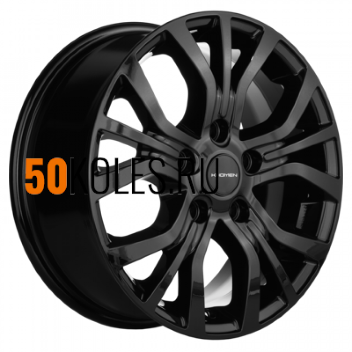 6.5x16/5x112 ET40 D66.6 KHW1608 (Actyon) Black Khomen Wheels