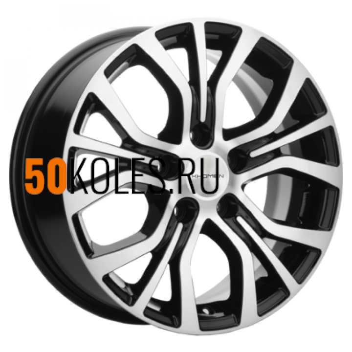 6.5x16/5x114.3 ET45 D54.1 KHW1608 (Geely Coolray) Black-FP Khomen Wheels