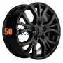 6.5x16/5x114.3 ET43 D67.1 KHW1608 (Huyndai/Kia) Black Khomen Wheels