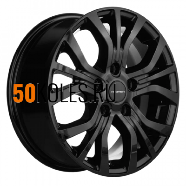 6.5x16/5x114.3 ET46 D67.1 KHW1608 (Mitsubishi) Black Khomen Wheels