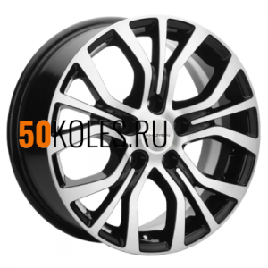 6,5x16/5x110 ET43 D65,1 KHW1608 (Opel Zafira) Black-FP Khomen Wheels