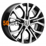 6,5x16/5x110 ET43 D65,1 KHW1608 (Opel Zafira) Black-FP Khomen Wheels