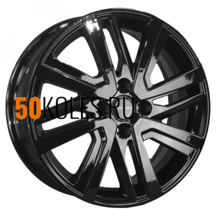 6x16/4x100 ET47 D56.6 KHW1609 (Nexia) Black Khomen Wheels