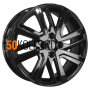6x16/4x100 ET47 D56.6 KHW1609 (Nexia) Black Khomen Wheels