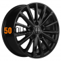 6.5x16/5x110 ET45 D67.1 KHW1611 (DFM 580) Black Khomen Wheels