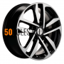 6.5x16/5x115 ET41 D70.2 KHW1612 (Astra) Black-FP Khomen Wheels