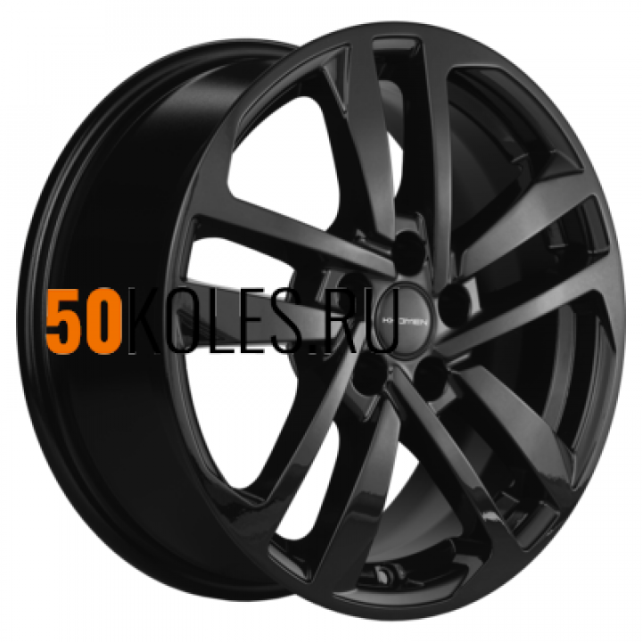 6.5x16/5x114.3 ET45 D67.1 KHW1612 (Huyndai/Mazda) Black Khomen Wheels