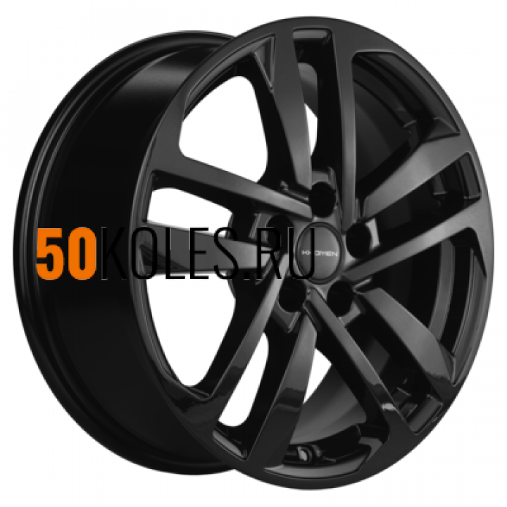 6,5x16/5x100 ET39 D57,1 KHW1612 (Polo) Black Khomen Wheels