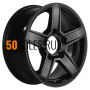 6,5x16/5x139,7 ET40 D98,5 KHW1614 (Niva 4x4) Black Khomen Wheels