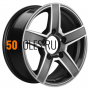 6.5x16/5x139.7 ET40 D98.5 KHW1614 (Niva 4x4) Gray-FP Khomen Wheels
