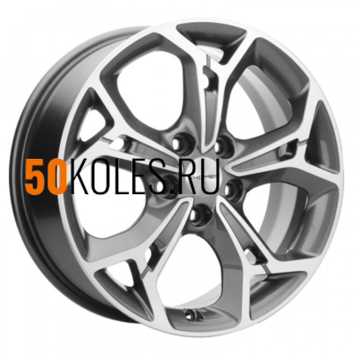7x17/5x108 ET50 D63.35 KHW1702 (Ford C-Max) Gray-FP Khomen Wheels