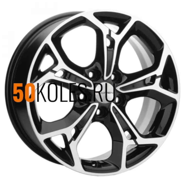 7x17/5x114,3 ET48 D56,1 KHW1702 (Forester) Black-FP Khomen Wheels