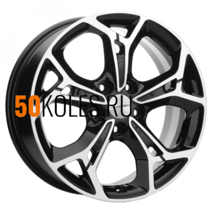 7x17/5x114,3 ET48 D67,1 KHW1702 (Kia K5) Black-FP Khomen Wheels